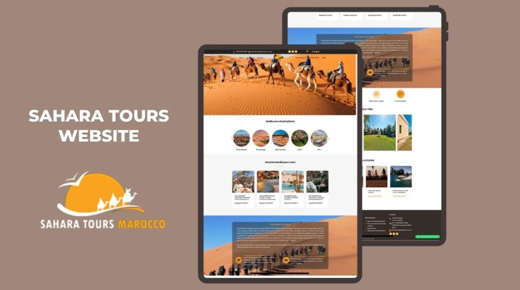 sahara tours Website